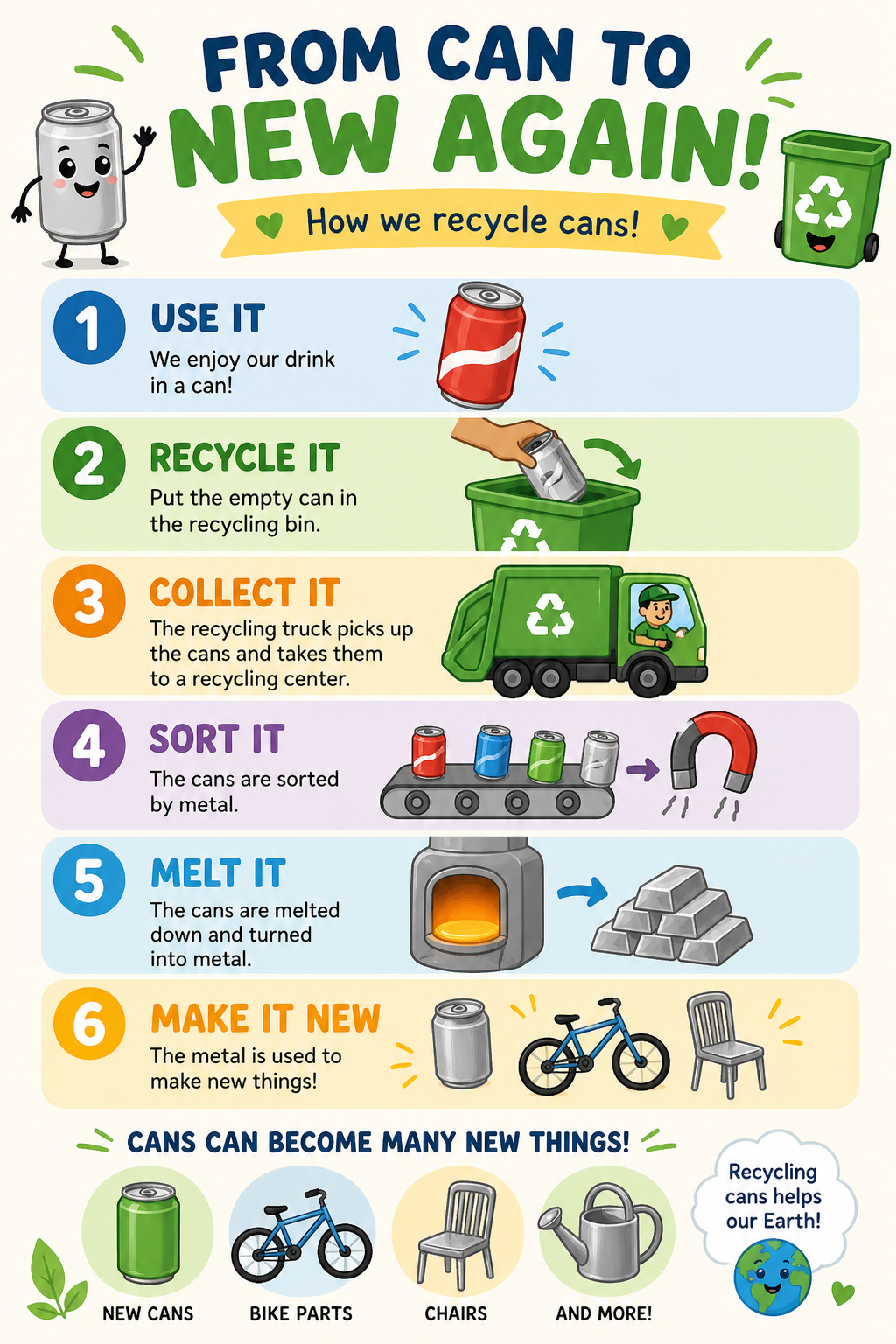 Preview of the can recycling infographic